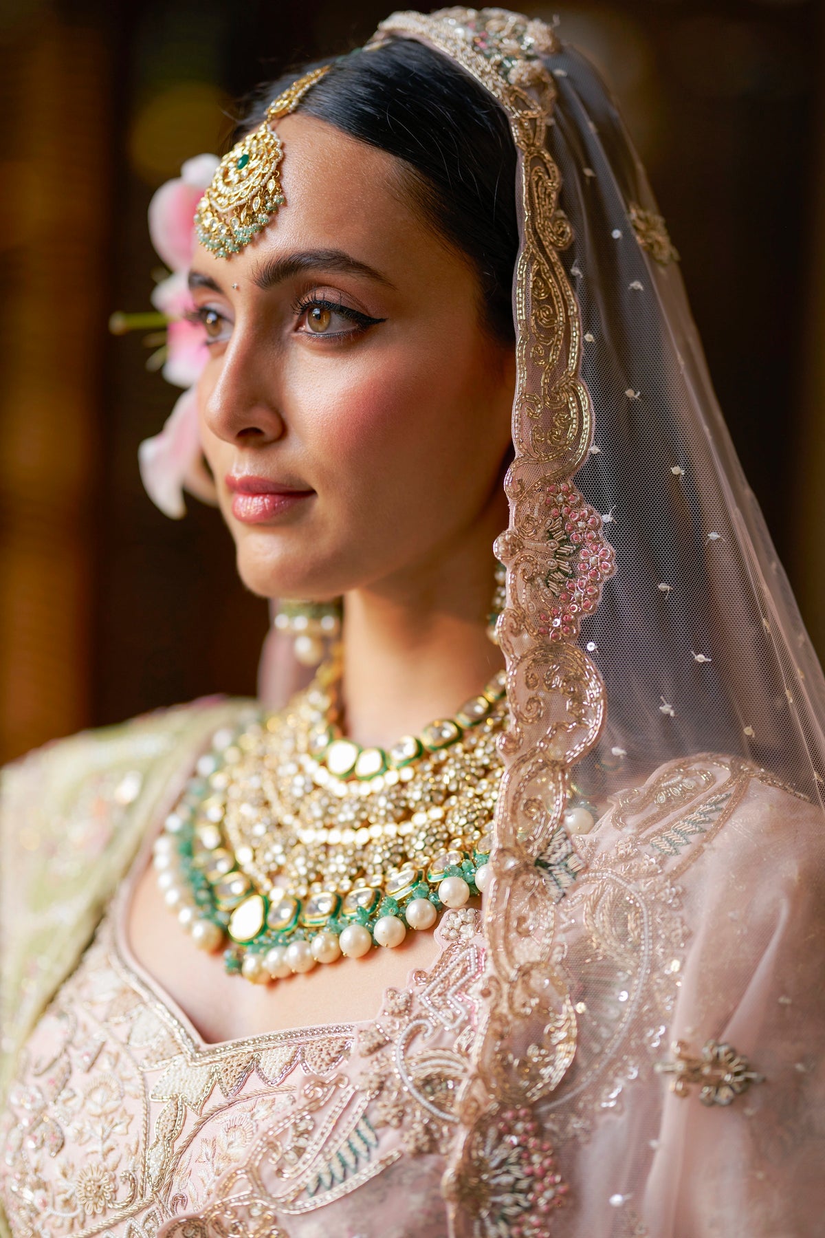 Baby Pink Pichwai Lehenga Set