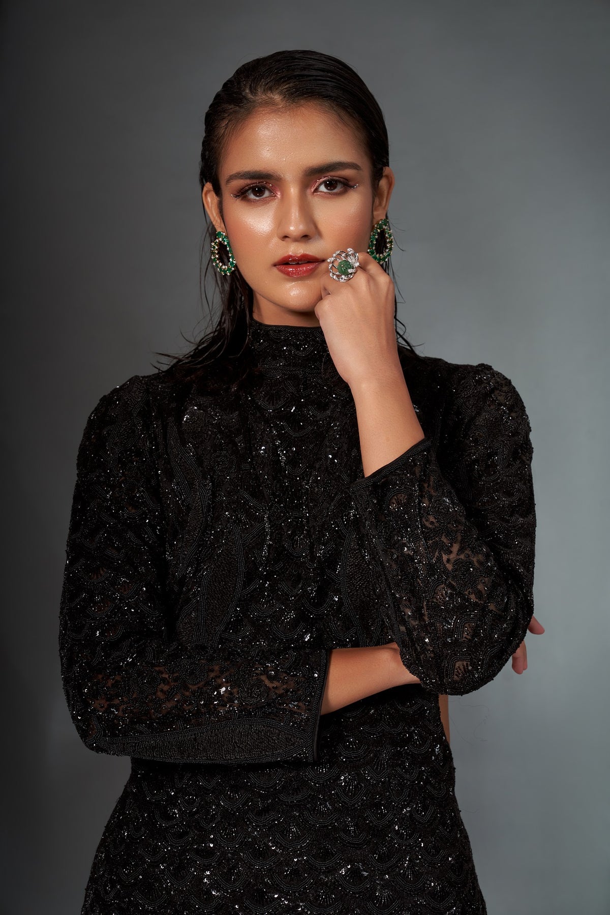 Dramatic Black Co-ord Set