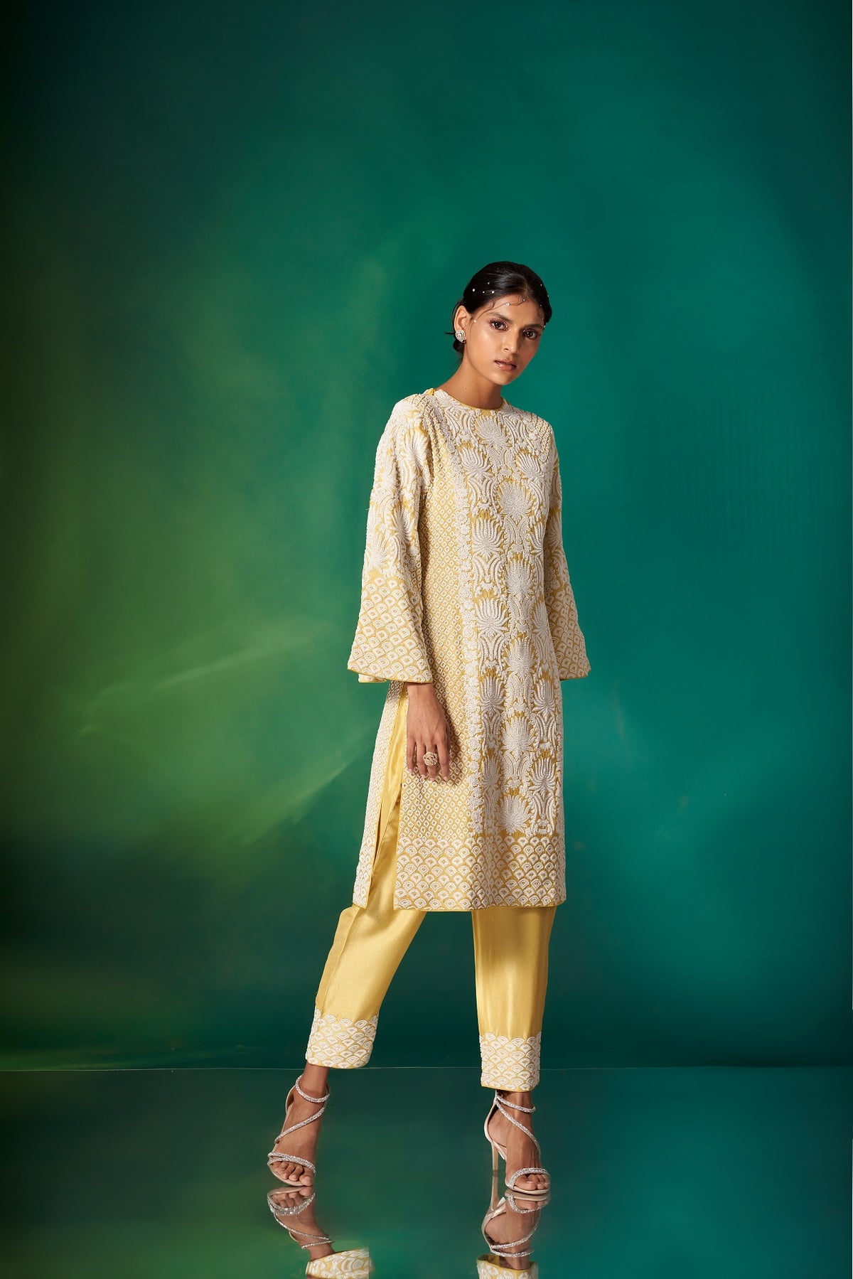 Classic Lime Yellow Kurta Set