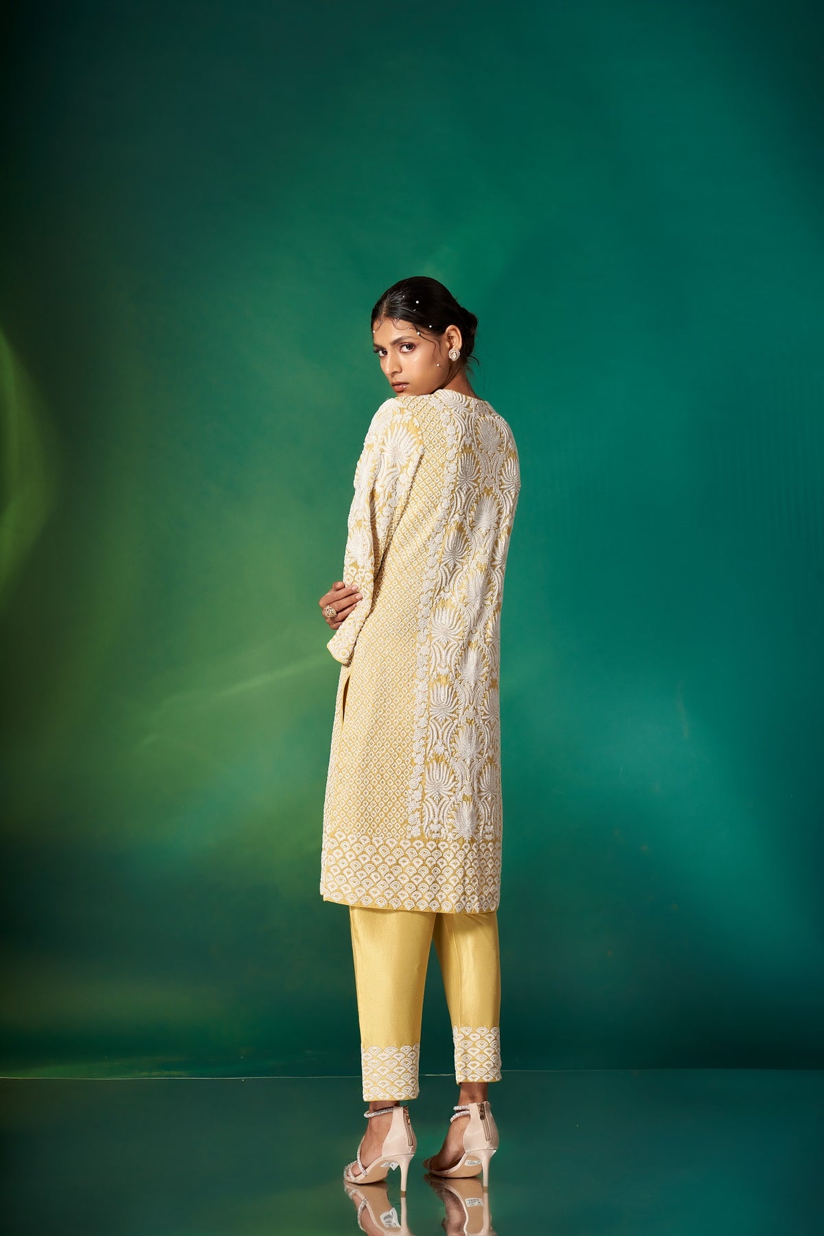 Classic Lime Yellow Kurta Set