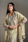 Opulent Light Green Hand Embellished Kurta Set