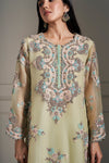 Opulent Light Green Hand Embellished Kurta Set