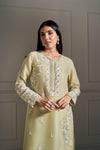 Classic Light Green Hand Embellished Kurta Set