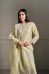 Classic Light Green Hand Embellished Kurta Set
