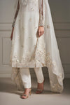 Luxurious  Ivory Hand Embellished Kurta Set