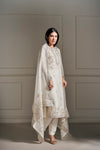 Luxurious  Ivory Hand Embellished Kurta Set