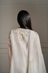 Luxurious  Ivory Hand Embellished Kurta Set