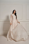 Opulent Light Beige Hand Embellished Kurta Set
