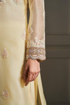 Ethereal Yellow Hand Embellished Kurta Set