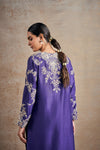 Classic Purple Hand Embellished Dori Kurta Set