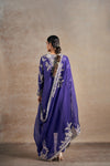 Classic Purple Hand Embellished Dori Kurta Set