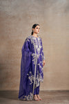 Classic Purple Hand Embellished Dori Kurta Set
