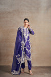 Classic Purple Hand Embellished Dori Kurta Set