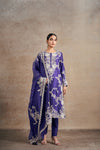 Classic Purple Hand Embellished Dori Kurta Set