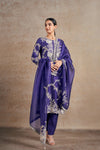 Classic Purple Hand Embellished Dori Kurta Set