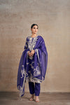 Classic Purple Hand Embellished Dori Kurta Set