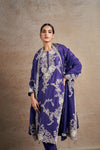 Classic Purple Hand Embellished Dori Kurta Set