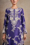 Classic Purple Hand Embellished Dori Kurta Set