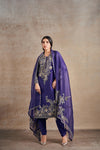 Timeless Purple Majesty Hand Embellished Kurta Set