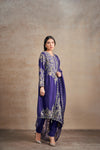 Timeless Purple Majesty Hand Embellished Kurta Set