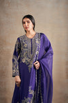 Timeless Purple Majesty Hand Embellished Kurta Set