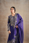 Timeless Purple Majesty Hand Embellished Kurta Set