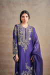Timeless Purple Majesty Hand Embellished Kurta Set