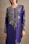 Timeless Purple Majesty Hand Embellished Kurta Set