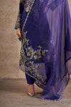 Timeless Purple Majesty Hand Embellished Kurta Set