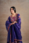 Exquisite Purple Grace Hand Embellished Kurta Set