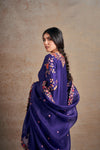Exquisite Purple Grace Hand Embellished Kurta Set