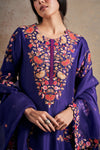 Exquisite Purple Grace Hand Embellished Kurta Set