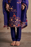 Exquisite Purple Grace Hand Embellished Kurta Set
