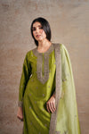 Artisanal Olive Green Dori Embellishment Set