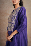 Purple Hand Embellished Co-ord set