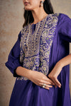Purple Hand Embellished Co-ord set