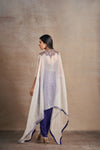 Prestigious Royal Purple Hand Embellished Cape Set