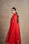 Ravishing Red Hand Embellished Kurta Set