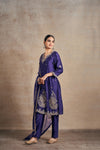 Lavish Purple Touch Hand Embellished Kurta Set