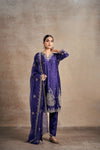Lavish Purple Touch Hand Embellished Kurta Set