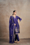 Lavish Purple Touch Hand Embellished Kurta Set
