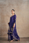 Lavish Purple Touch Hand Embellished Kurta Set