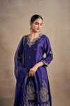 Lavish Purple Touch Hand Embellished Kurta Set