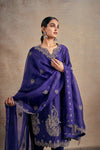 Lavish Purple Touch Hand Embellished Kurta Set