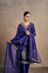 Lavish Purple Touch Hand Embellished Kurta Set