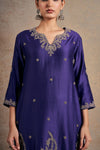 Lavish Purple Touch Hand Embellished Kurta Set