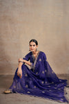 Lavish Purple Touch Hand Embellished Kurta Set
