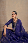 Lavish Purple Touch Hand Embellished Kurta Set