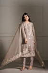 Taupe Hand Embellished Kurta Set