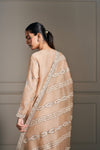 Graceful Beige Embellished Kurta Ensemble